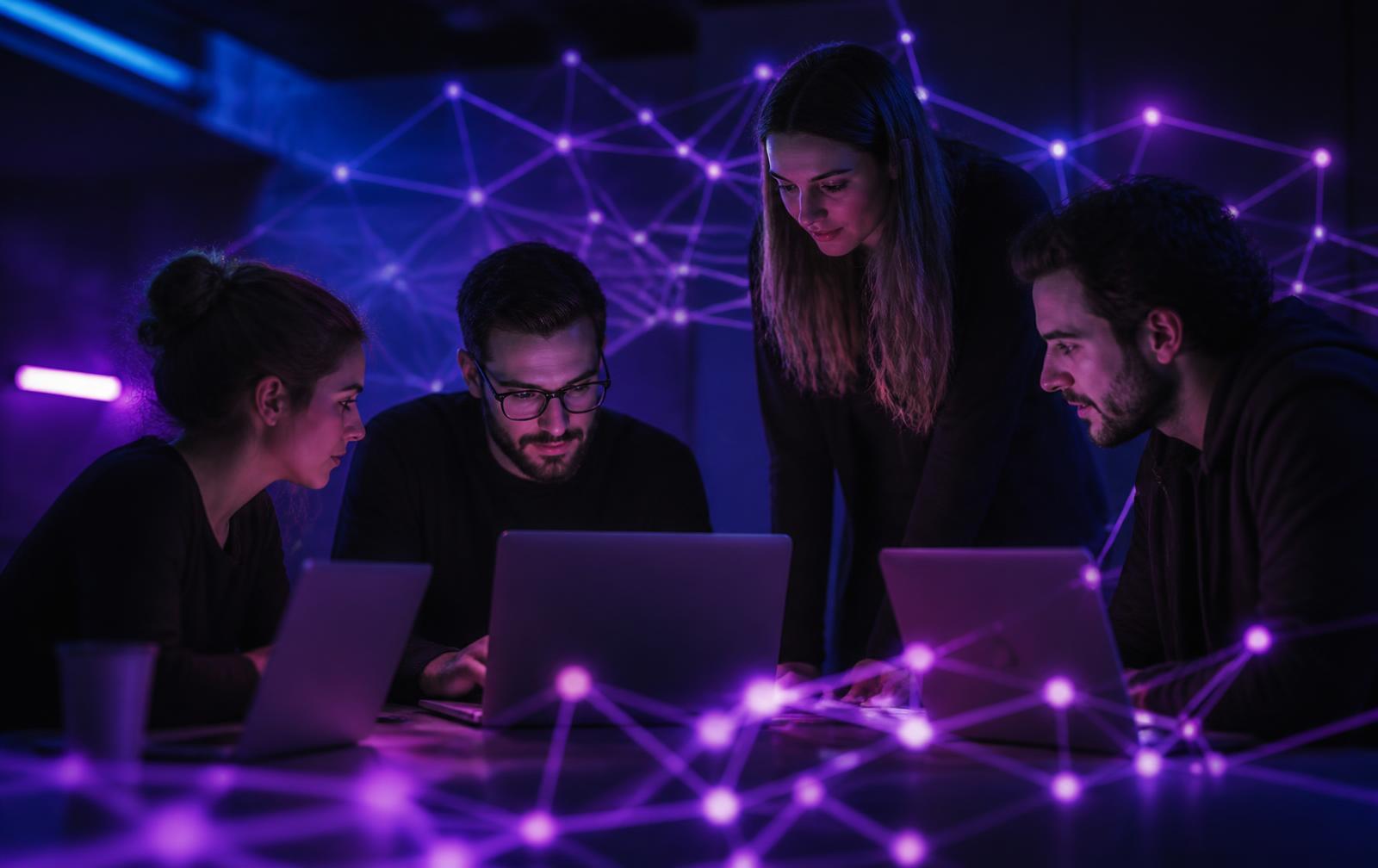 Gplexx Media team collaborating on marketing and technology projects